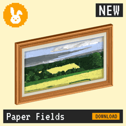 Raster Rabbit: Daily Drop - Paper Fields | SPACES OF STUDY Landscape Collection (3 New Paintings)