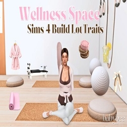 Wellness Space | Sims 4 Lot Traits & Challenge by  babybeesims / Spanish translation by GatamolLunastra project image