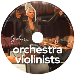 Orchestra Violinists Set | Animated Deco Sims project image