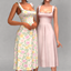 Layla -  Midi sundress with ruffled straps (riviera breeze set) logo