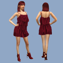 Silk Ruffle Dress logo