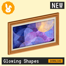 Raster Rabbit: Daily Drop - Glowing Shapes | SPACES OF STUDY Abstract Collection (3 New Paintings)