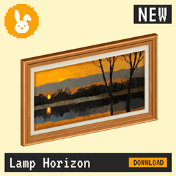 Raster Rabbit: Daily Drop - Lamp Horizon | SPACES OF STUDY Landscape Collection (3 New Paintings)
