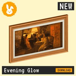 Raster Rabbit: Daily Drop - Evening Glow | SPACES OF STUDY Genre Collection (3 New Paintings)