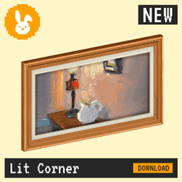 Raster Rabbit: Daily Drop - Lit Corner | SPACES OF STUDY Still Life Collection (3 New Paintings)
