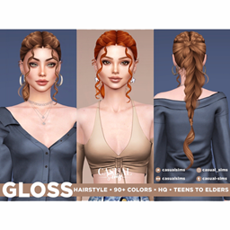 CasualSims -  Gloss Hairstyle (With bangs) project image