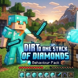 Dirt To One Stack Of Diamond Blocks ( Achievement Friendly) project image