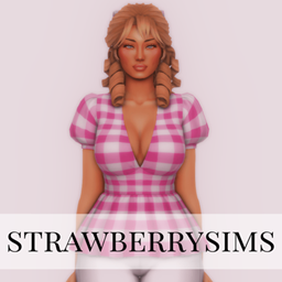 patterned blouse by strawberrysims project image