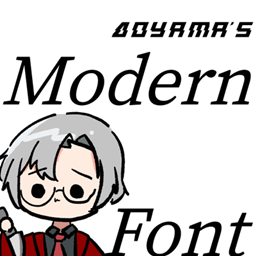 Aoyama's Modern Font logo