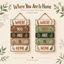 Rustic Wooden Wall Sign – “Where You Are Is Home” logo