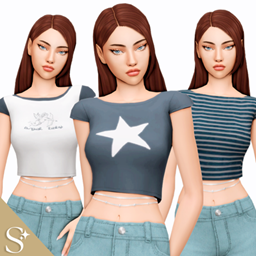 Trendy Blue Baby Tee project image