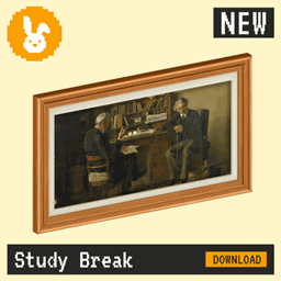 Raster Rabbit: Daily Drop - Study Break | SPACES OF STUDY Genre Collection (3 New Paintings)