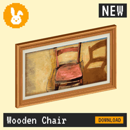 Raster Rabbit: Daily Drop - Wooden Chair | SPACES OF STUDY Still Life Collection (3 New Paintings)