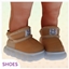 Fluffy Bunny Puffer Shoes logo
