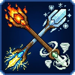 Elemental staffs