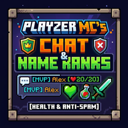 PlayZer MC's Chat & Name Ranks [Health & Anti-Spam] project image