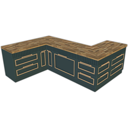 Comiko - Parisian Kitchen Counter Wood project image