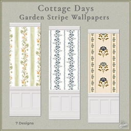 Cottage Days Garden Stripe Wallpapers project image