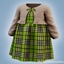 Infant - Cozy plaid dress logo