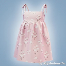 Toddler - Floral tie strap dress project image