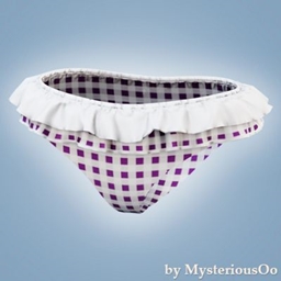 Ruffle gingham bikini bottom project image