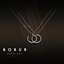 Necklace with pendant logo