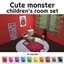Cute monster children's room set 👾🧸✨ logo