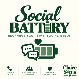 Social Battery - The Sims 4 Mod logo