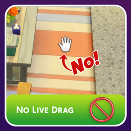No Live Drag logo