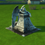 Resting angel statue logo