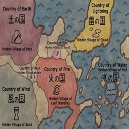 The Naruto Shinobi World Map