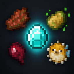 EATING WASTE FOOD GIVES YOU OP ITEMS logo