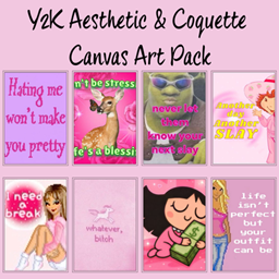 Y2K & Coquette Aesthetic Canvas Collection logo