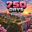 Legendary 750+ days hardcore world logo