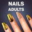 Long Square Mirror Beige Nails logo