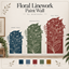 Floral Linework Paint Wall logo