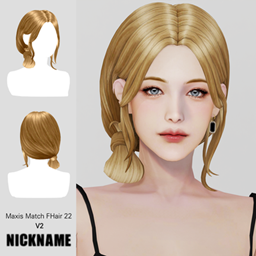 Maxis Match FHair 022 V2 project image