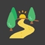 PathoGram - Holographic natural path designer logo