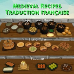 Mods Medieval cookbook recipes créées par LittlBowBub - Trad FR project image