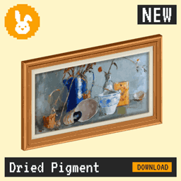 Raster Rabbit: Daily Drop - Dried Pigment | CREATIVE TRAILS Still Life Collection (3 New Paintings) project image