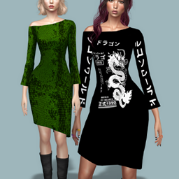 Dress Off Shoulder Shiny project image