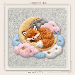 Fluffy Moon & Animals Nursery Rugs project image
