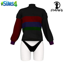 Retro Colorblock Turtleneck VW project image