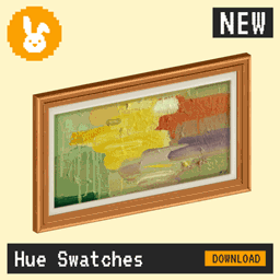 Raster Rabbit: Daily Drop - Hue Swatches | CREATIVE TRAILS Abstract Collection (3 New Paintings) project image