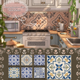 Portuguese-vibe wall tiles by StacySims logo