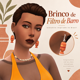 Brazilian Clay Filter Earrings logo
