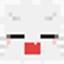 Cute happy ghast logo
