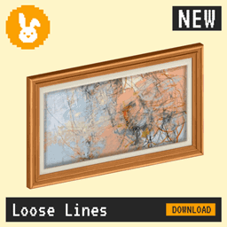 Raster Rabbit: Daily Drop - Loose Lines | CREATIVE TRAILS Abstract Collection (3 New Paintings)