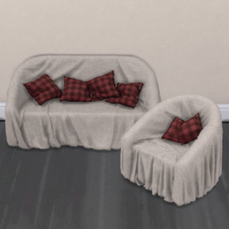Sofa and armchair with cover project image