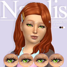 Eyelashes 3D N07 for kidsⁿᵃᵗᵃˡⁱˢ project image
